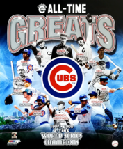 CHICAGO CUBS &quot;ALL-TIME GREATS&quot; (14 LEGENDS) METAL SIGN 12X8IN - $34.72 CAD
