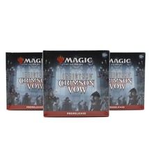 Lot Of 3 Magic The Gathering Mtg Innistrad Crimson Vow Pre Release Sealed - £46.45 GBP