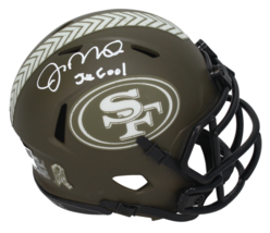 Joe Montana Autographed &quot;Joe Cool&quot; 49ers STS Mini Helmet Fanatics LE 1/24 - £857.72 GBP