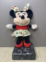 RARE Disney Baby 2020 Minnie Mouse Christmas Plush Rattle  8" from Feet to Bow - $537.63