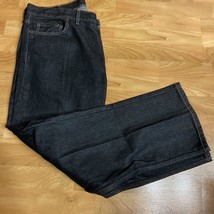 Faded Glory Mens Size 40x32 BlackRelaxed Fit Straight Leg 100% Cotton De... - $9.90