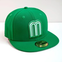 New Era Mexico Fitted Hat 59Fifty WBC Limited-Edition Green Size 7 1/4 - £70.57 GBP