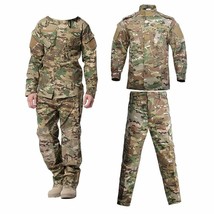 Uniforme Militar Hombre Traje Táctico Camuflaje Camisas Abrigo Conjunto ... - $64.30+