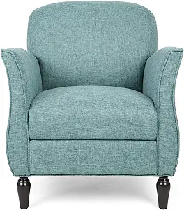 Christopher Knight Home Crew Traditional Tweed Armchair, Teal, Navy Blue - £313.19 GBP