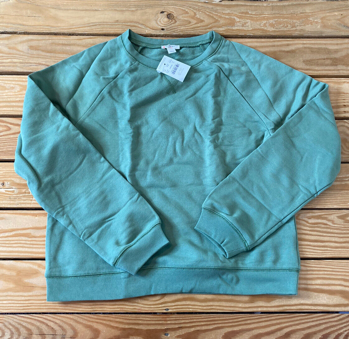 Primary image for crewcuts NWT girl’s pullover sweatshirt Size XL green M5