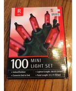 New Box/Set 100 Count PURPLE Mini Christmas String Lights Ships N 24h - $467.68 MXN