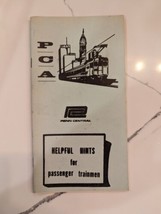1971 Vintage Penn Central Station Helpful Hints For Passenger Trainmen - $40.00