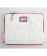 Juicy Couture White Croc Faux Leather Zip Around Tablet iPad Case Sleeve - £27.30 GBP