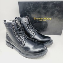 Bruno Marc Mens Combat Boots Sz 10 M Engle-01 Biker Boots Black - $37.87