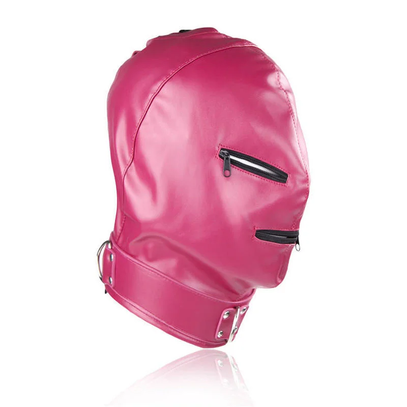 House Home Home Toy Slave Harness Fetish Toys Toy Products Zipper Face Mask Head - £36.16 GBP