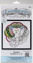 Design Works/Zenbroidery Stamped Embroidery 12&quot;X12&quot;-Elephant - $10.06