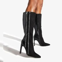 SHOE DAZZLE - Kioni Faux Leather &amp; Suede Croc Embellished Stiletto Heel ... - £41.05 GBP