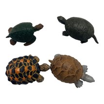 Unbranded Lot of 4 Assorted Turtle Animal Toys Plastic Animals - $9.16
