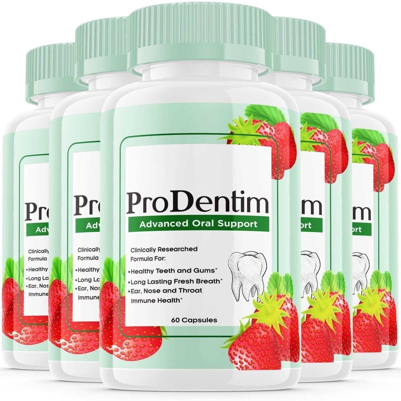 Primary image for 5 Pack Prodentim for Gums and Teeth Health Prodentim Dental Formula 300 Capsules