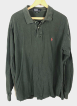 Polo Ralph Lauren Shirt XL Long Sleeve Mens Green 100% Cotton - £17.33 GBP