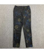 Soft Surroundings Leggings Women&#39;s Medium Black Floral Pull On Stretch P... - €23,98 EUR