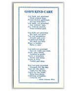 Annie Johnson Flint Poem God&#39;s Kind Care Thin Stock DB Postcard XC7 - €3,32 EUR