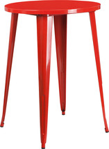 30RD Red Metal Bar Table CH-51090-40-RED-GG - $141.95