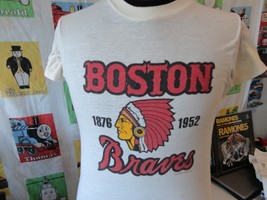 Vintage 80&#39;s Boston Braves MLB Baseball T Shirt S - £31.64 GBP