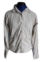 Columbia Titanium Omni Dry Women&#39;s Beige Long Sleeve Lightweight Shirt Jacket ~S - £11.77 GBP