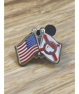 Vintage Shriners Flag Mason Masonic Tie Lapel USA Flag Pin KG JD - $20.47 CAD