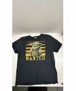 Star Wars Baby Yoda Wanted T Shirt Mens Black Tee Madalorian Graphic XL. - $6.87 CAD