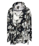 NWT LuLaRoe Large Black White Gray Brown Green Tie Dye ELIZA Long Sleeve... - $40.58