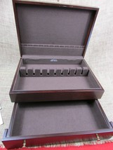 Reed &amp; Barton Mahogany  Brown Flatware Storage Chest 1 Drawer - $120.00