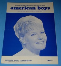 Petula Clark Sheet Music American Boys Vintage 1968 Welbeck Music Ltd. - £19.65 GBP