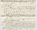 John G Clark Hand Written &amp; Sealed Will 1853 Burlington County New Jersey  - $47.52