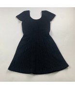 Theory Womens Shirt Dress Black S Codris B Velveen Short Sleeve Round Neck - $39.15