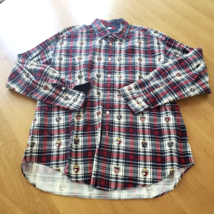 Vintage TOMMY HILFIGER Long Sleeve Shirt Crest Logo Button Up Men&#39;s Size... - £15.53 GBP