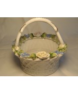 VINTAGE GERMAN ELFINWARE LARGE BASKET GERMANY BASKET WEAVE DESIGN GORGEO... - $24.74