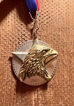 2002 Hallmark Cards 2 Dimensional Eagle in Star Ornament - £6.32 GBP