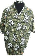 Rusty Island Casual Shirt Men&#39;s Size XLarge Aloha Tropical Hawaiian Button Front - £12.40 GBP