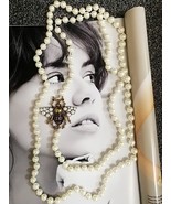 Bee Bracelet Luxury Handmade Elastic Pearl Bangle Jewelry For Women Part... - £14.27 GBP+