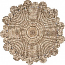 Bleached And Natural Spiral Boutique Jute Rug - $172.21+