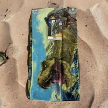 Jurassic World Dominion Beach Towel 25&quot; x 50&quot; Pool Bath T-Rex  NEW - $19.49