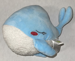 Animal Adventure Blue Whale White Shaggy Tummy Stuffed 2019 Plush Toy 7&quot;... - $16.61