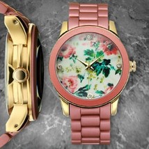 NEW Picard &amp; Cie 9369 Women&#39;s Floral Collection Pink Flower Fashion Cute Watch - £16.54 GBP