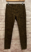 Anthropologie SANCTUARY Leopard Cheetah Slim Fit Chino Pant Ankle Womens Size 25 - £29.30 GBP