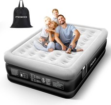 Moko Air Mattress Queen With Built-In Pump: 18&quot; Luxurious Inflatable Mattress - £82.24 GBP