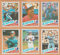  1985 1986 Topps Montreal Expos Team Lot Andre Dawson Terry Francona Tim Wallach - £1.96 GBP