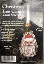 Christmas Cross Stitch Kit Santa Tree Candle Whats New Inc DIY Needlecraft - £9.91 GBP