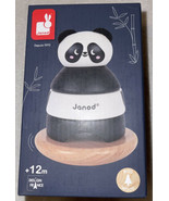 Janod Wood Panda Stacker Rocker Baby Stacking Toy Toddler Puzzle 5 pc - £17.17 GBP
