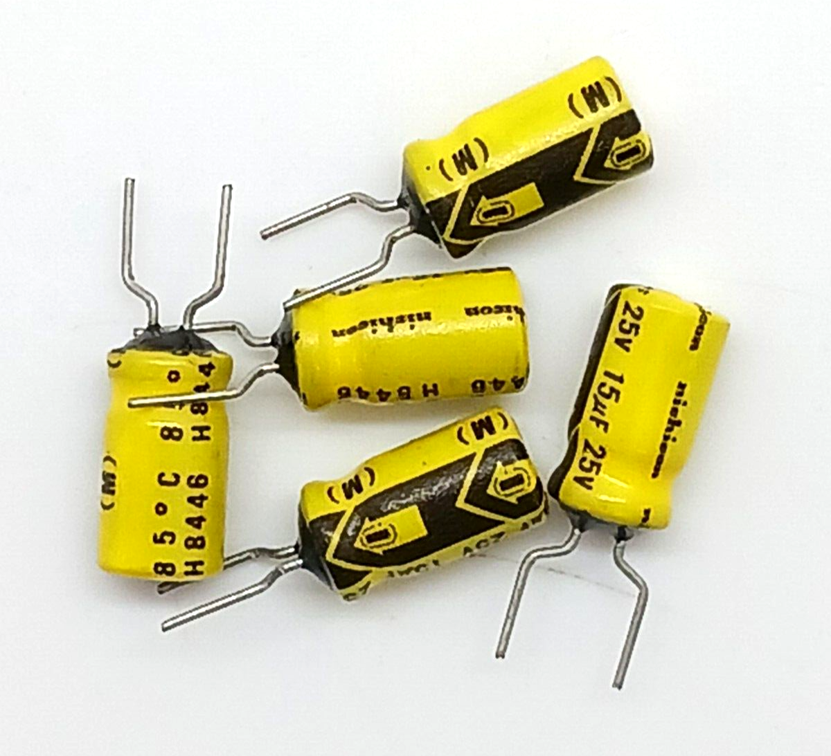 nichicon 25V 15UF H8446 (M) Capacitor 5 Pc Lot - $4.99
