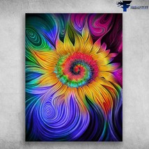 Colorful Flower Sunflower Poster Colorful Art - £12.76 GBP
