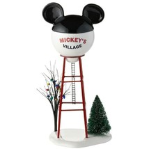 Department 56 Mickey&#39;s Christmas Village Water Tower Collectible Figurine - £71.16 GBP
