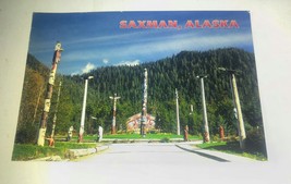Saxman Alaska Postcard 20 Cent Stamp 1980&#39;s - £7.89 GBP