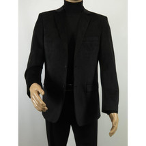 Men's Velvet Sports Coat Grammy Amy Award By BASSIRI  , LEONARDI J1042 Black image 3